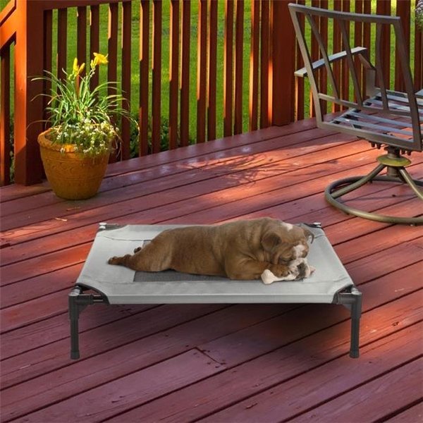 Petmaker Petmaker 80-PET6084GY Elevated Pet Bed; Gray - 30 x 24 x 7 in. 80-PET6084GY